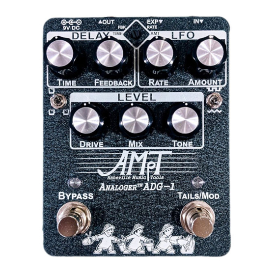 Ampt ANALOGER ADG-1 Analog Delay Pedal Manuals