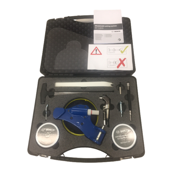 Bosch BO-51843 Removal Tool Kit Manuals