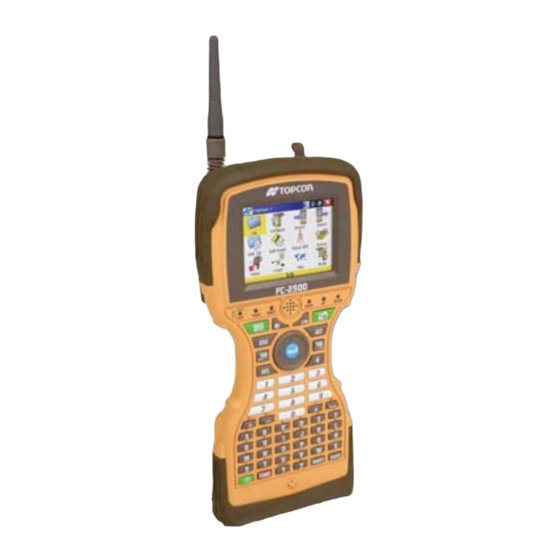 Topcon FC-2500 Quick Reference Manual