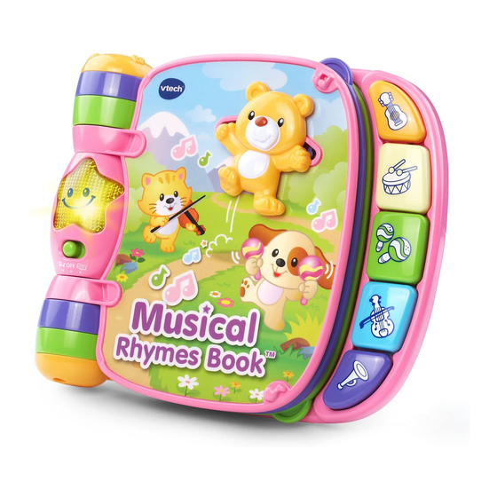 VTech Baby Musical Rhymes Book User Manual