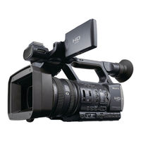 Sony HDR-AX2000 - Avchd Flash Media Handycam Camcorder Operating Manual