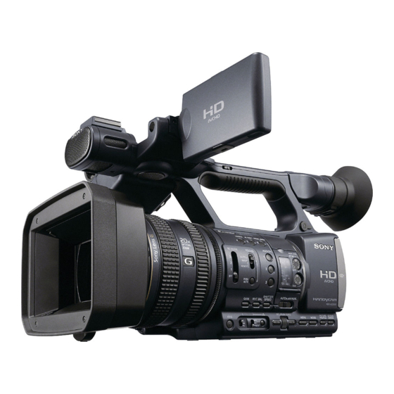 Sony Handycam HDR-AX2000 Operating Manual