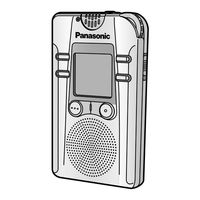 Panasonic RRQR400 - IC RECORDER Operating Instructions Manual
