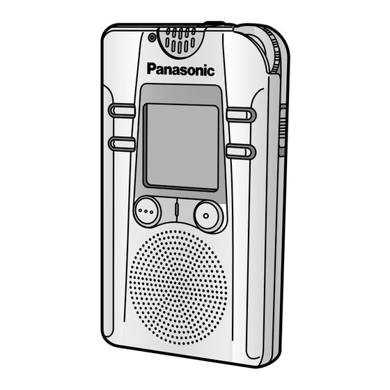 Panasonic RR-QR400 Operating Instructions Manual