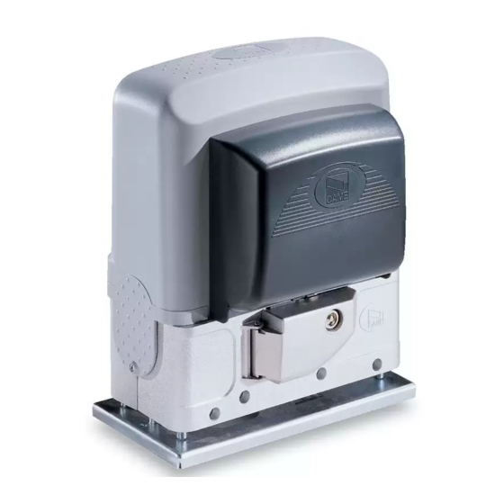 CAME BK Series Installation, Operation And Maintenance Manual