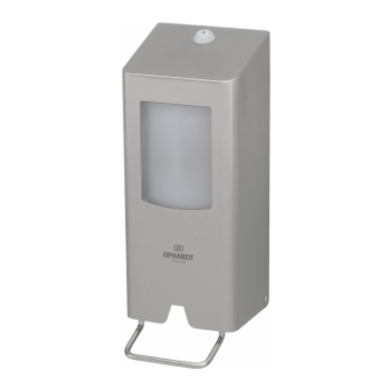 OPHARDT HYGIENE Neptune NMU 1000 Instructions For Use