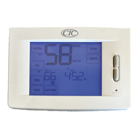 CTC Union 84210T Programmable Thermostat Manuals