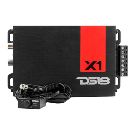 DS18 X1 Owner's Manual