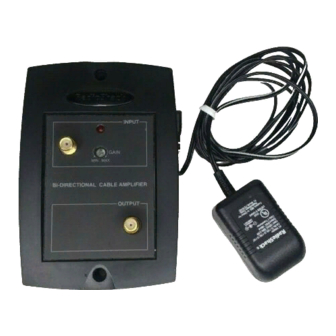 Radio Shack Bi-Directional Cable Amplifier Owner's Manual