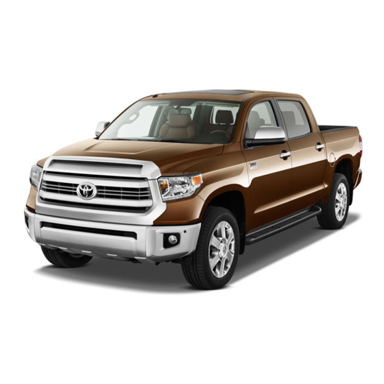 Toyota Tundra 2015 Quick Reference Manual