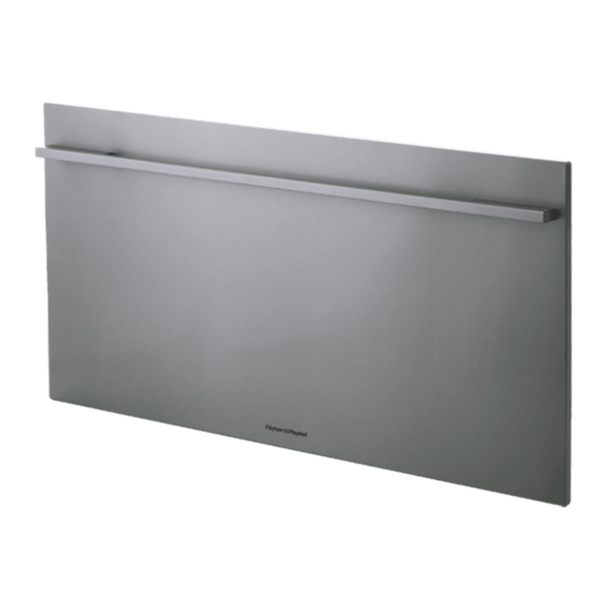 Fisher & Paykel CoolDrawer RB90S Installation Instructions