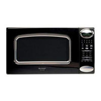 Sharp R520LK - 2.0 CUFT 1100W Full Size Countertop Microwave Operation Manual