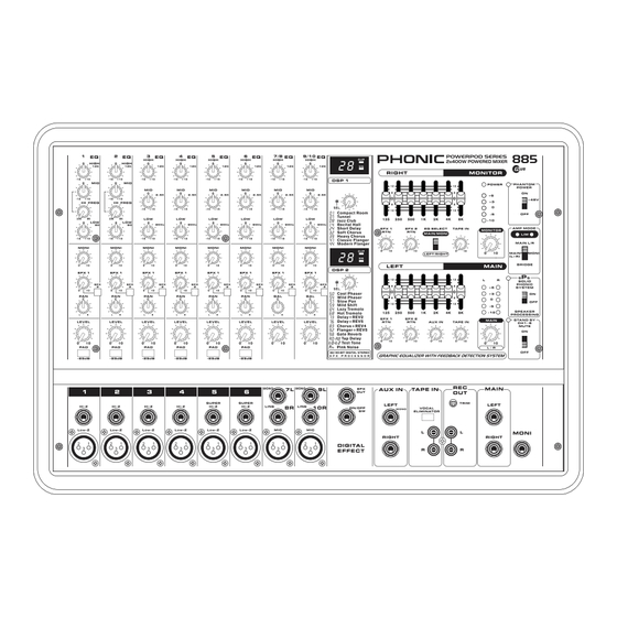 Phonic POWERPOD 865 User Manual