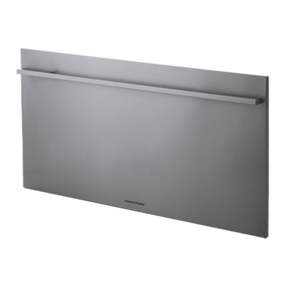 Fisher & Paykel CoolDrawer RB90S Quick Start Manual