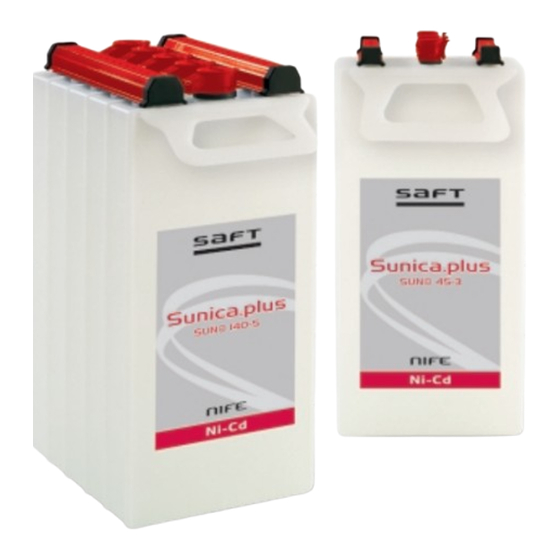 Saft Sunica.plus Technical Manual