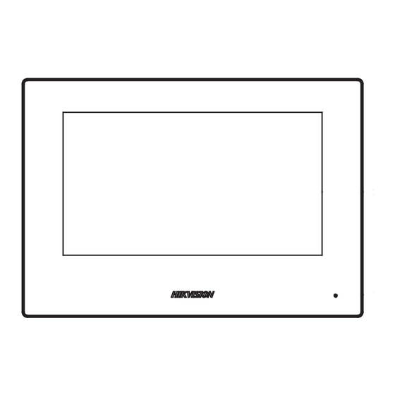 HIKVISION VDP-H2211 Manual