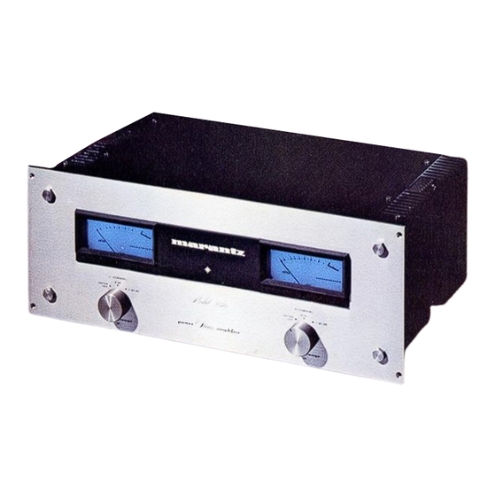 Marantz 250 Service Manual