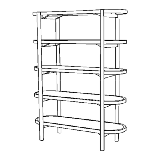 World Market Skyler Rattan Oval Bookcase 622515 Assembly Instruction Manual