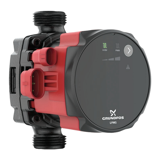 Grundfos UPMS Installation And Operating Instructions Manual