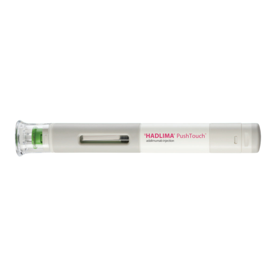 Organon HADLIMA PushTouch Manuals