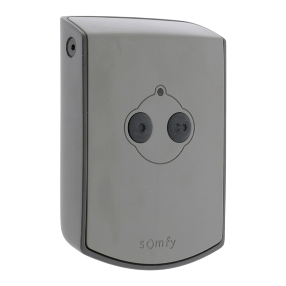 SOMFY COMMANDE MURALE RTS Manual