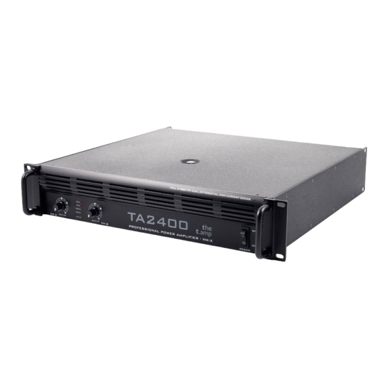 the t.amp TA 2400 MK-X User Manual