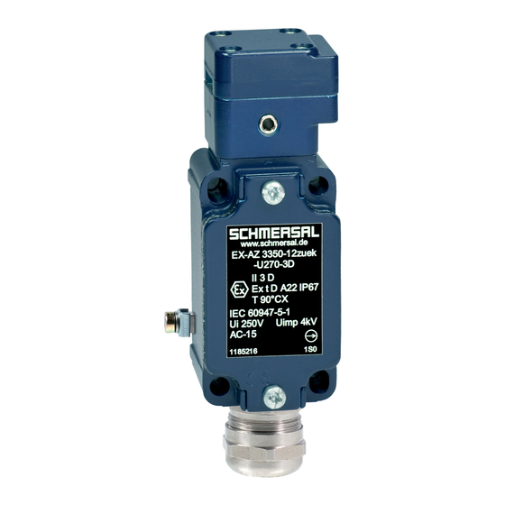 schmersal EX-AZ 3350 Series Operating Instructions