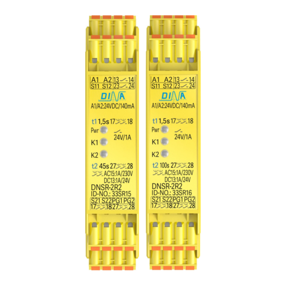 DINA Elektronik DNSR-2R2 Manuals