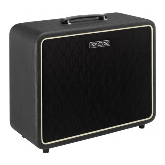 Vox V112NT Owner's Manual