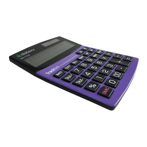 Datexx TrackBack DD-7722 Owner's Manual