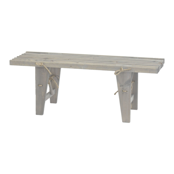Ecofurn ECOBENCH 60 Assembly And Use