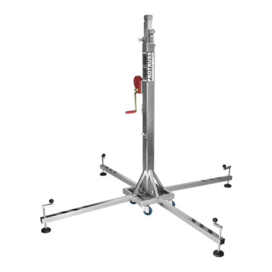 Music & Lights Pro Truss TL Series Lifter Manuals