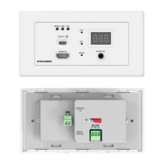 Kramer WP-SW2-EN7 Quick Start Manual