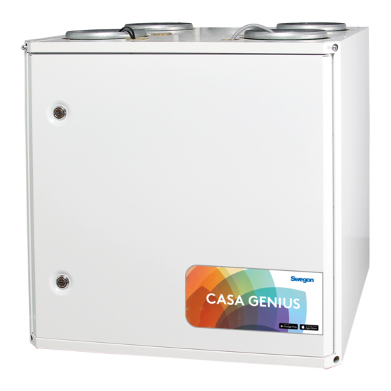 Swegon CASA R5 GENIUS Installation And Commissioning Instructions