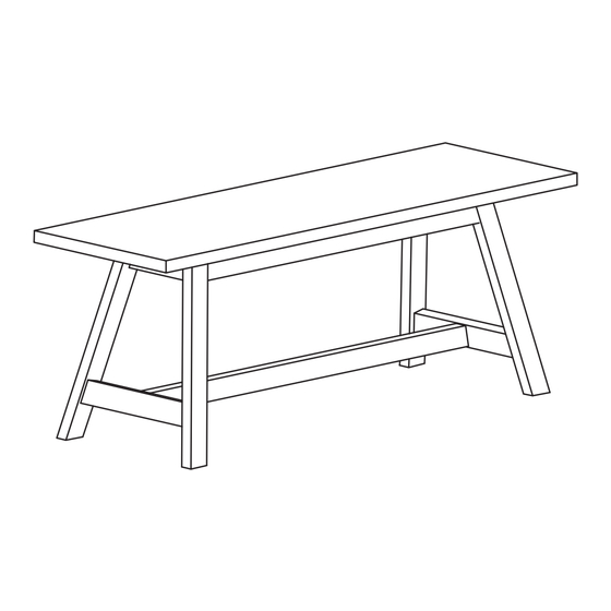Mocka Hamptons Bench Seat Manual