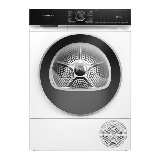 Siemens WQ45H2BCFG User Manual And Installation Instructions