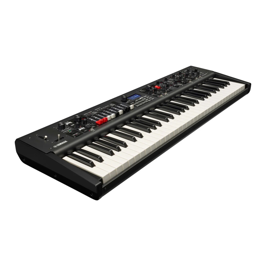 Yamaha YC61, YC73, YC88 Supplementary Manual