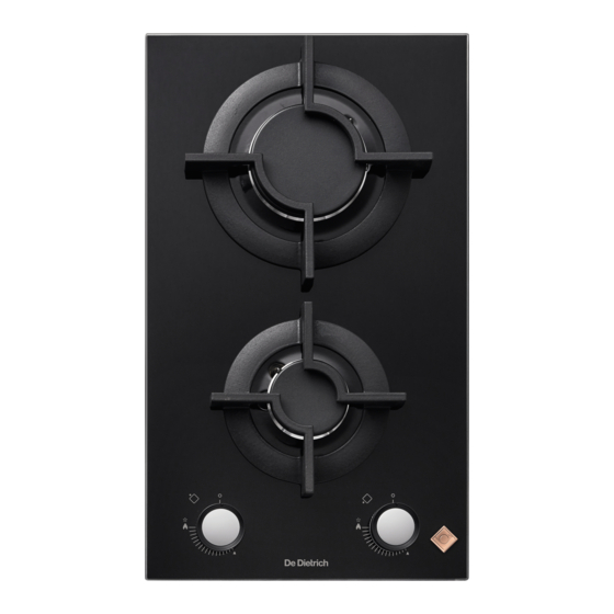 DeDietrich DPG7340 Series Manual For Installation And Use