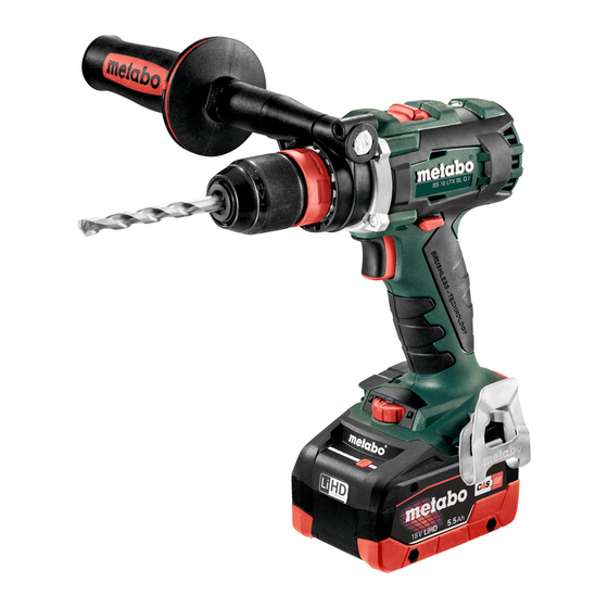 Metabo BS 18 LTX BL I Original Instructions Manual