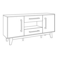 Belleze Tristan Sideboard 014-HG-41018 Manual