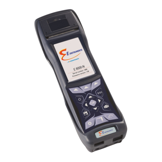 sauermann E INSTRUMENTS E6000 Operating & Maintenance Manual