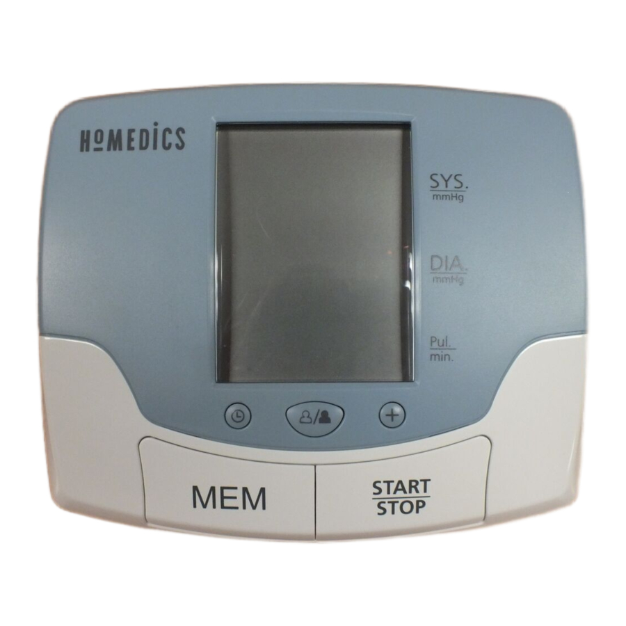 Homedics BPA-050 Manual