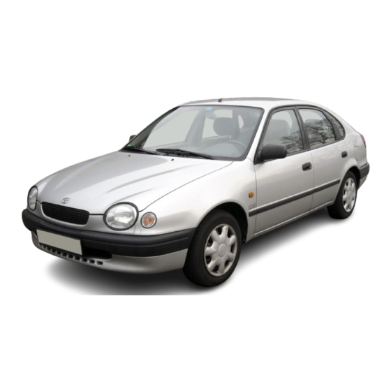 Toyota Corolla 1998 Operating Manual