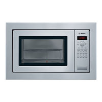 Bosch HMT84G651B Manual