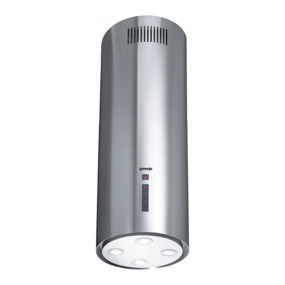 User Manuals: Gorenje IDR 4545 E Island Cooker Hood