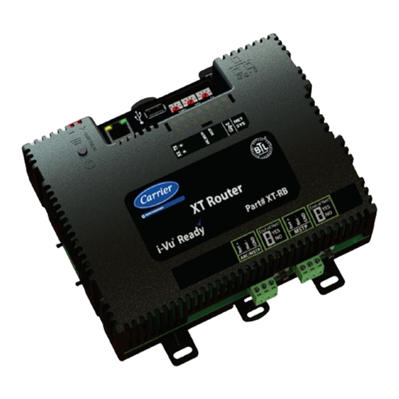 Carrier i-Vu XT Installation And Startup Manual