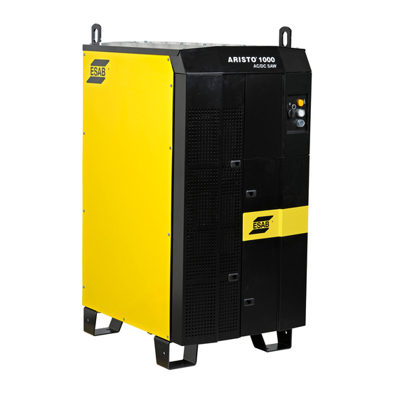 ESAB Aristo 1000 AC/DC SAW Instruction Manual