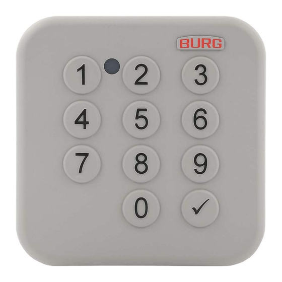 BURG KEYPAD OUTDOOR IP54 OPERATING MANUAL Pdf Download ManualsLib
