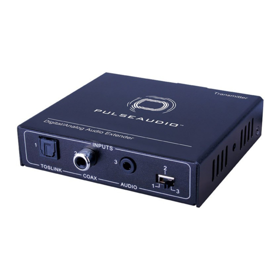 PulseAudio PA-EXTDA Manuals