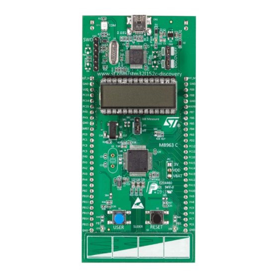 ST STM32L152RCT6 Discovery kit User Manual